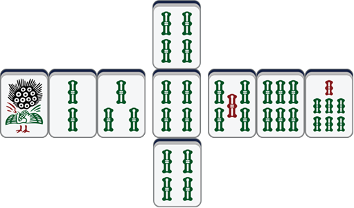 Horizontal Cross with its triplet arranged vertically