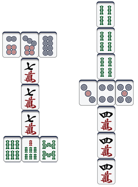 工字花、十字花牌例